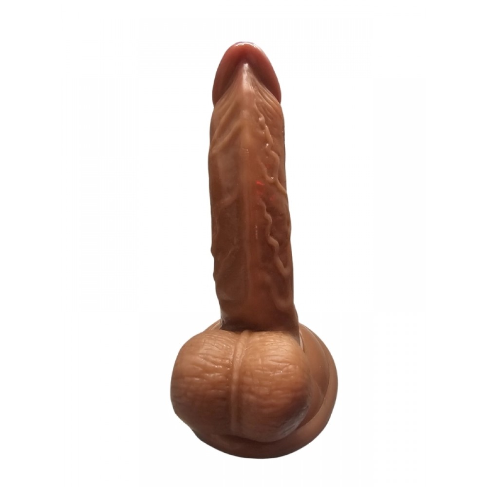 Dildo Gerçekçi Vantuzlu Testisli Melez 16cm