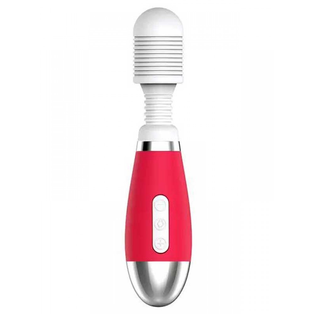 Vibratör Wand Masaj USB Şarjlı Silikon 105g 20cm Pembe