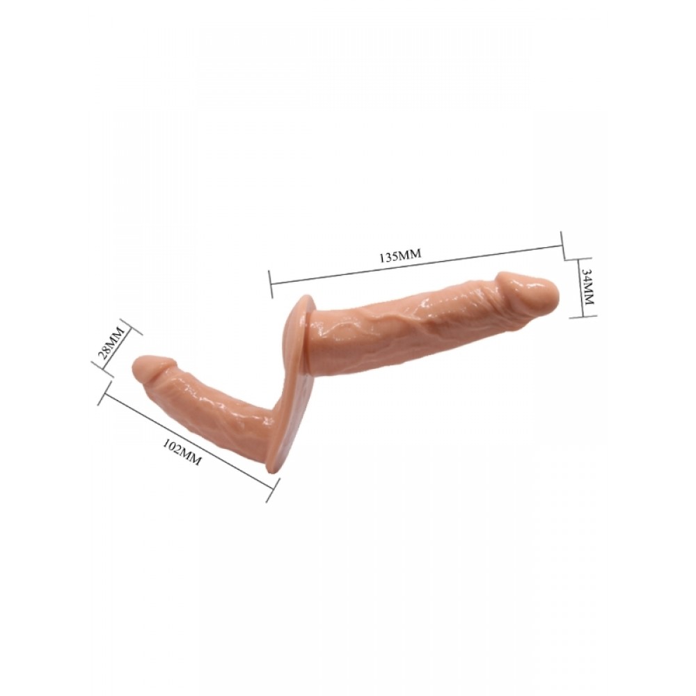 Çift Taraflı Belden Bağlamalı Strapon Ayarlanabilir Dildo