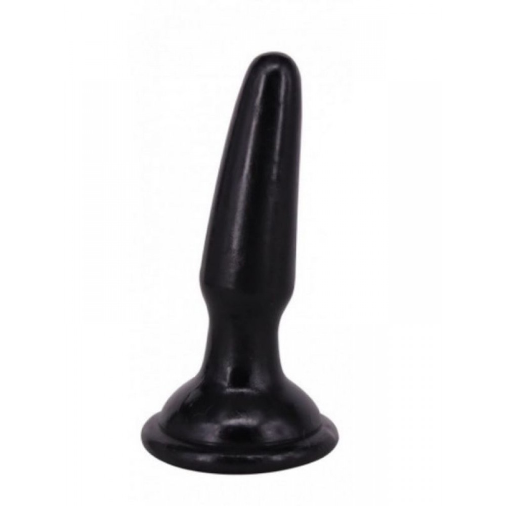 Anal Plug Tıkaç Silikon Vantuzlu 11.5cm Siyah
