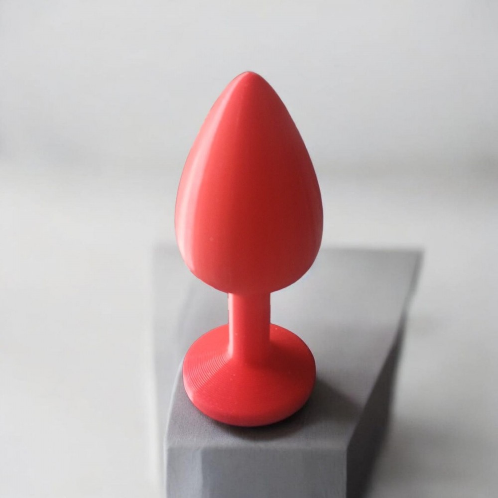 Anal Plug Tıkaç Silikon 8.5cm Kırmızı