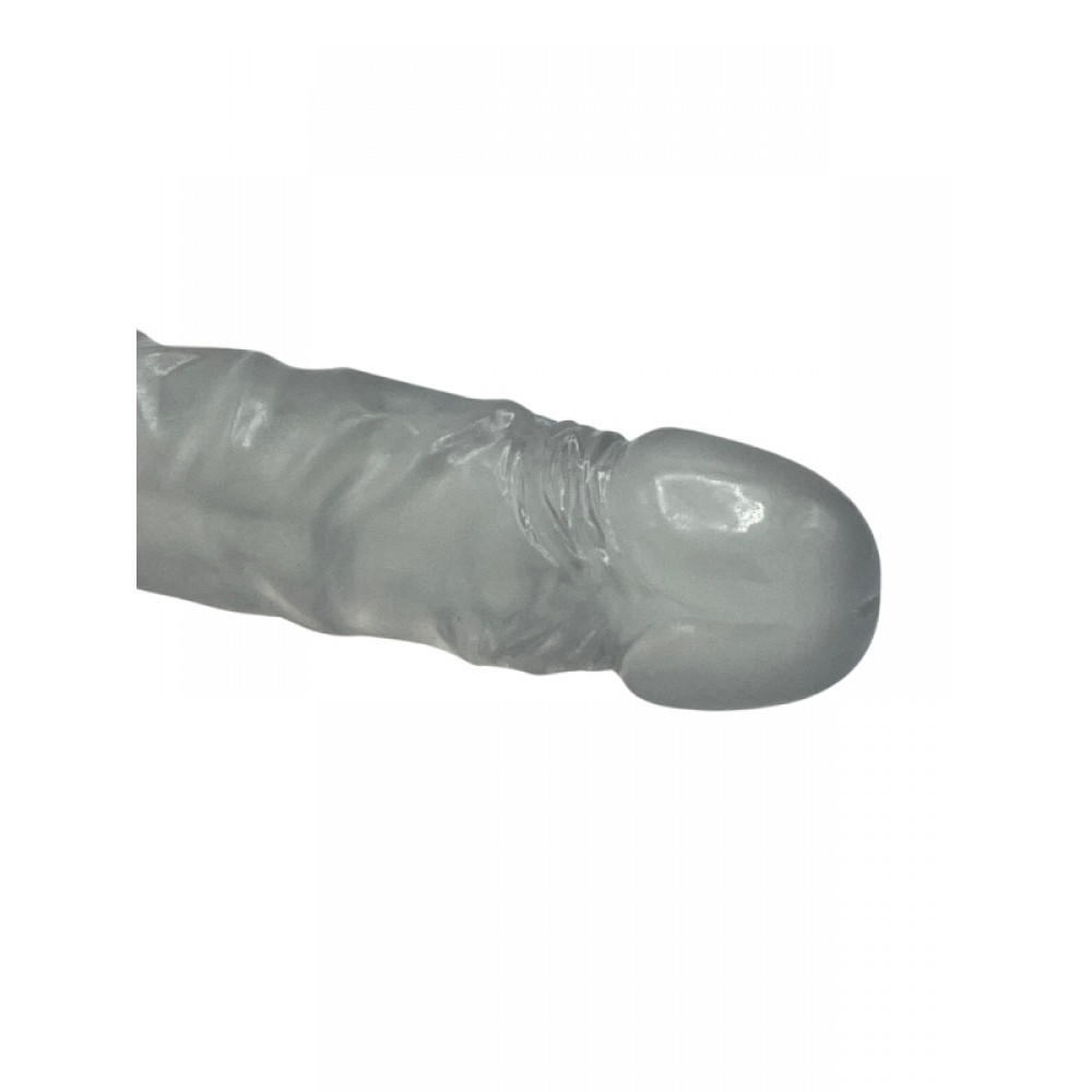 Dildo Realistik Gerçekçi Vantuzlu Jel Silikon 23cm 17cm Şeffaf