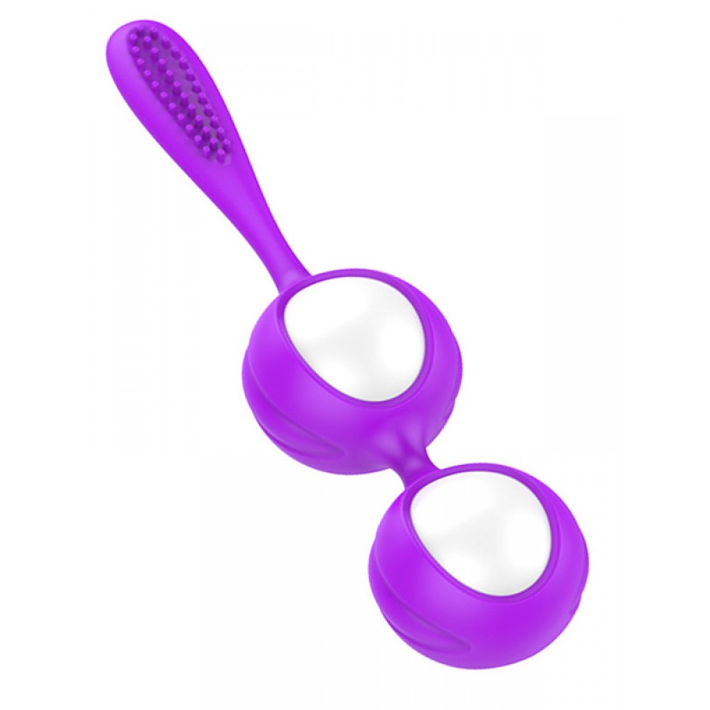 Kegel Egzersiz Topları Vajina Yapılandırıcı 8cm 13cm Mor