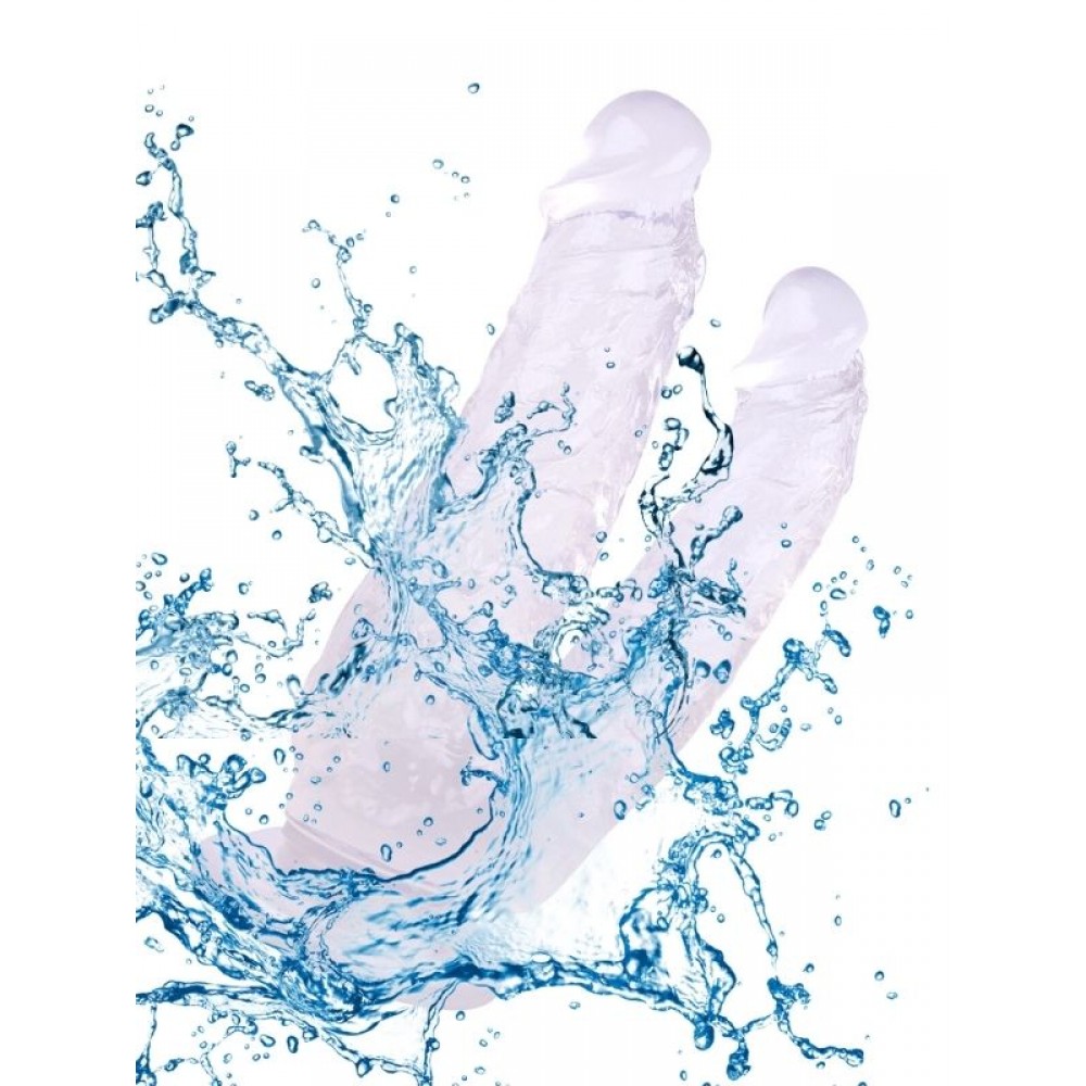 Dildo Gerçekçi Vantuzlu Jel Silikon 19cm 16cm Beyaz
