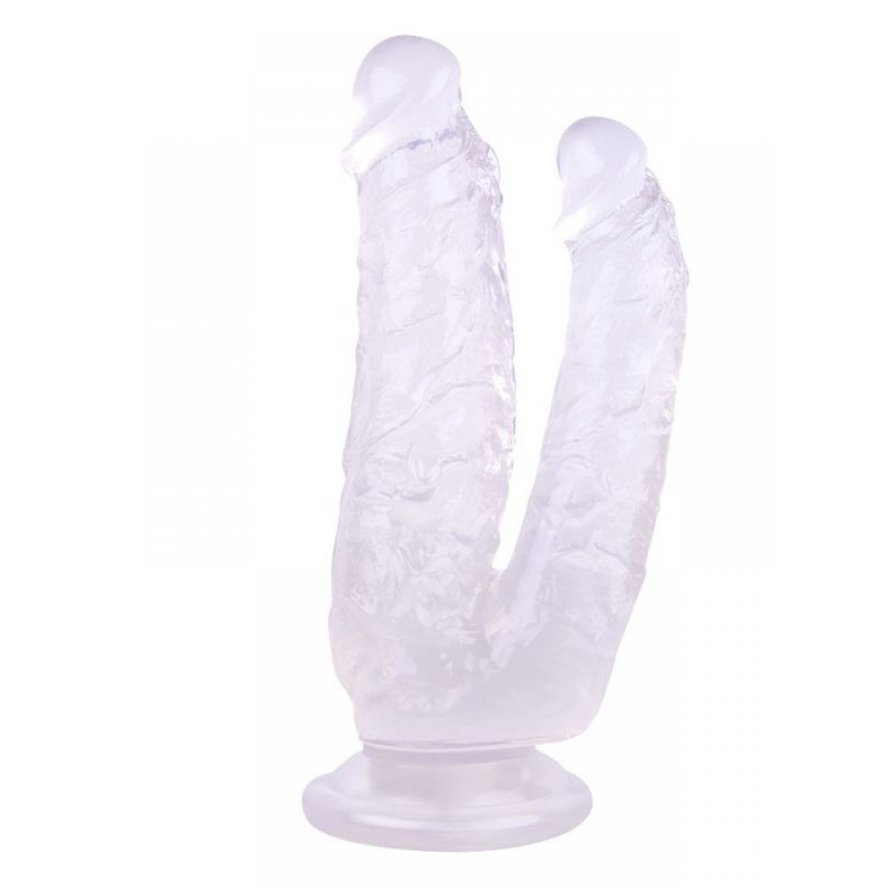 Dildo Gerçekçi Vantuzlu Jel Silikon 19cm 16cm Beyaz