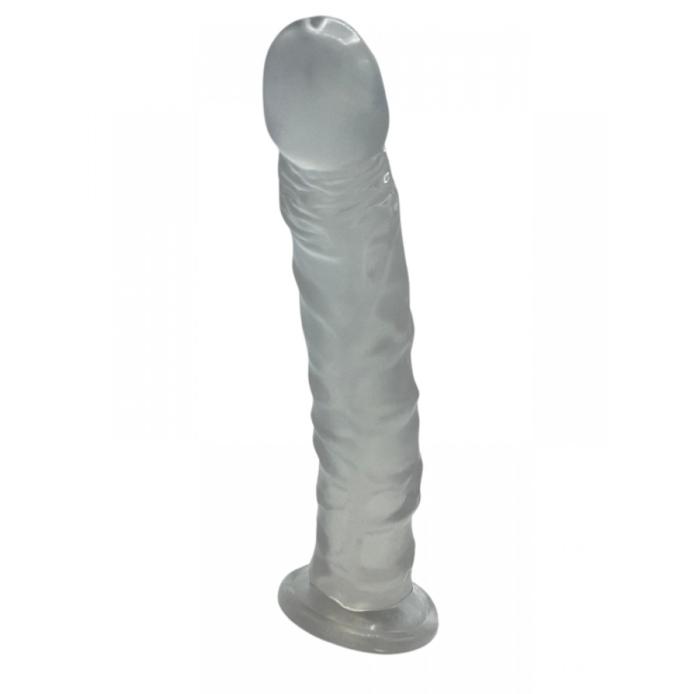 Dildo Realistik Gerçekçi Vantuzlu Jel Silikon 23cm 17cm Şeffaf