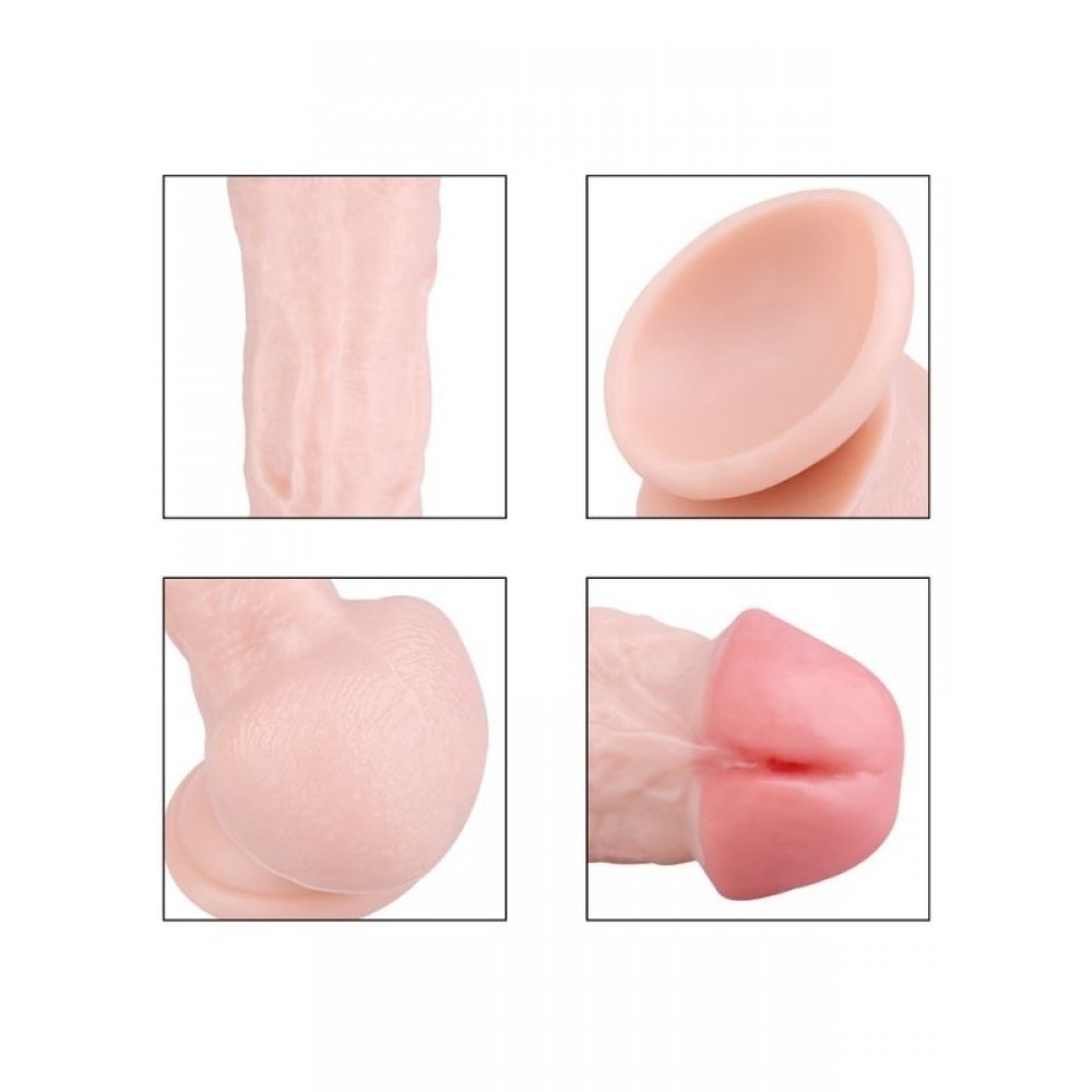 Dildo Gerçekçi Vantuzlu Testisli 20cm