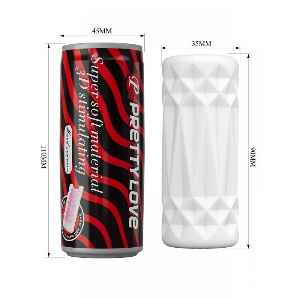 Suni Vajina Mastürbatör Anal Girişli Gerçekçi Kola Kutusu Tipi 55g 11cm Kırmızı