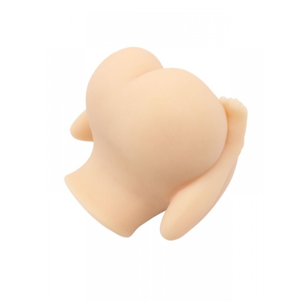 Suni Vajina Mastürbatör Anal Vajinal Çift Girişli Kalça 1kg 16cm Sarı