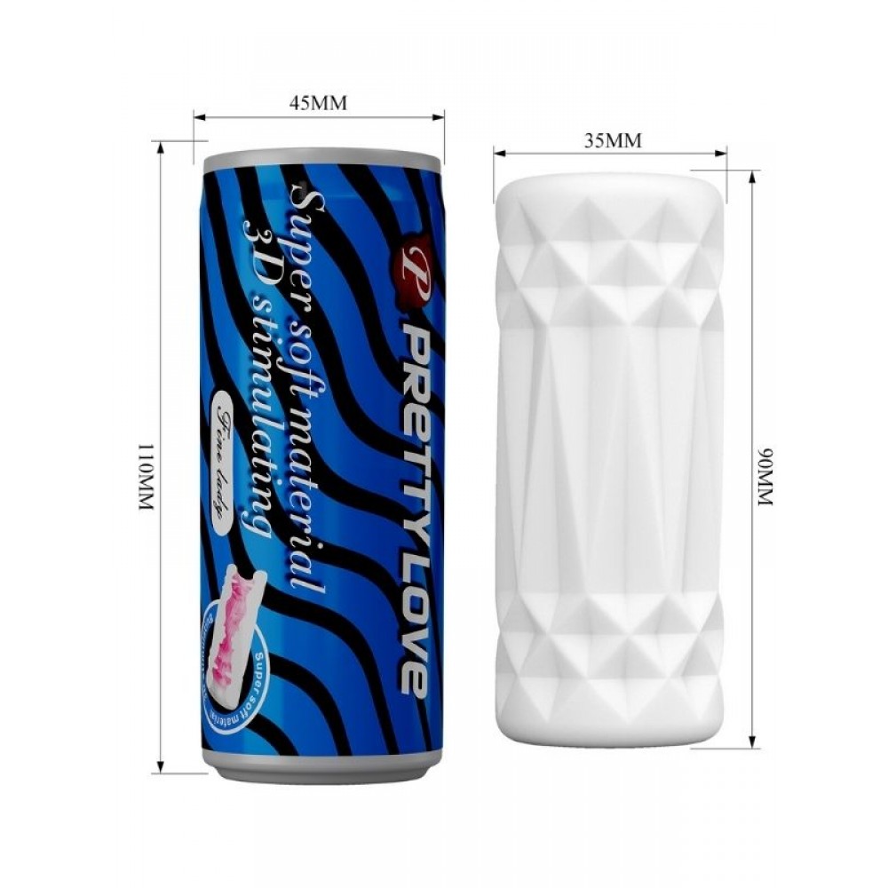 Suni Vajina Mastürbatör Anal Girişli Gerçekçi Kola Kutusu Tipi 55g 11cm Mavi