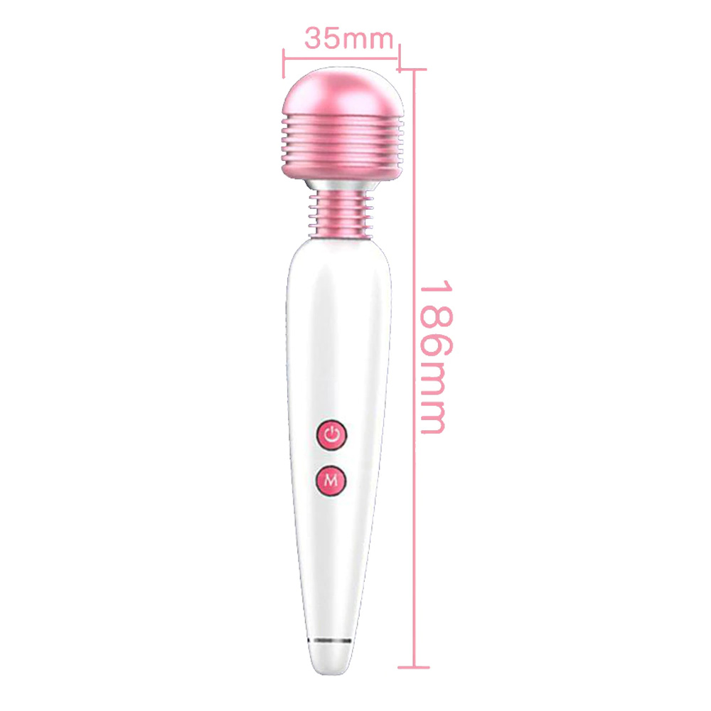 Vibratör Wand Masaj USB Şarjlı Silikon 12 Hızlı