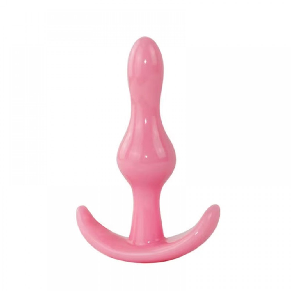 Anal Plug Tıkaç Silikon 2 Boğumlu 9cm 1.5cm Pembe