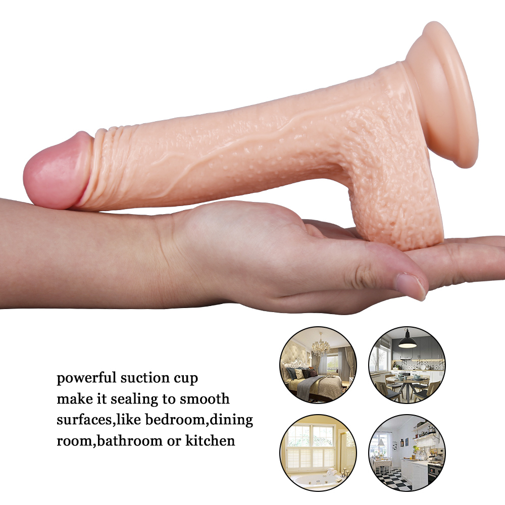 Dildo Gerçekçi Vantuzlu 19cm 260g Ten Rengi